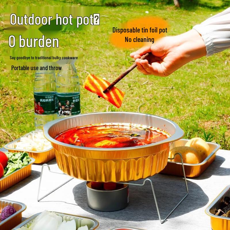 ZISIZ Disposable Aluminum Foil Hot Pot