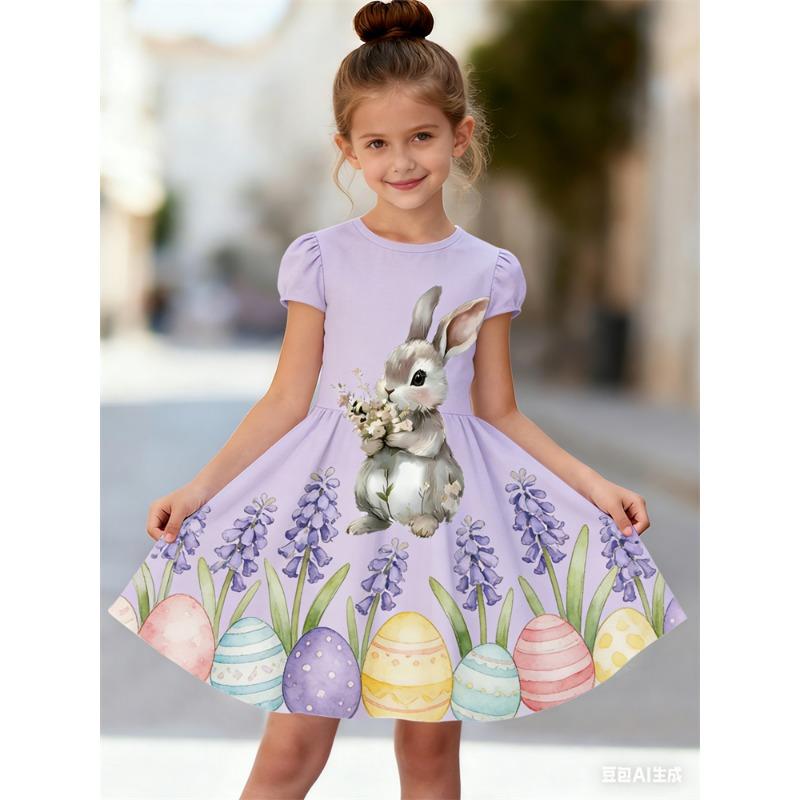 Mode Enfant Été Robes Décontractées Filles Robe de Fête Été Enfants Princesse Tenue de Plage Robe de Nuit Décontractée