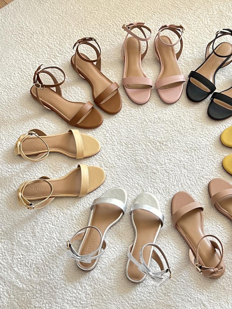 Hyoave Olivia Ribbon Sandals - Easy Beige