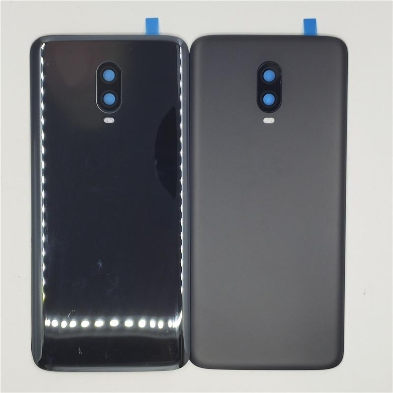 Glass Back Door Lid For OnePlus 6T Battery Cover Rear Housing Shell Panel With Camera Lens Adhesive Sticker