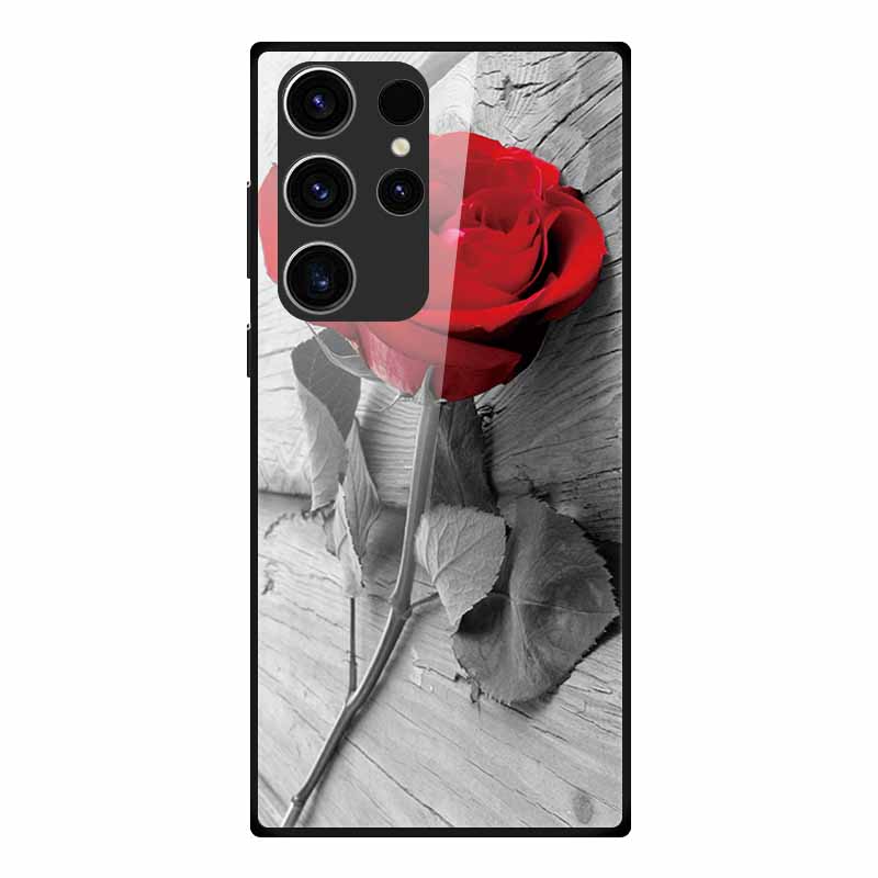Phone Case For Samsung S23 Ultra Back Cover Case Tempered Glass Soft Funda For Samsung Galaxy S23 Plus Case S 23 + Ultra Coque
