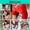 Winter Warm Gloves For Women With Knit Fabric And Half Finger Design