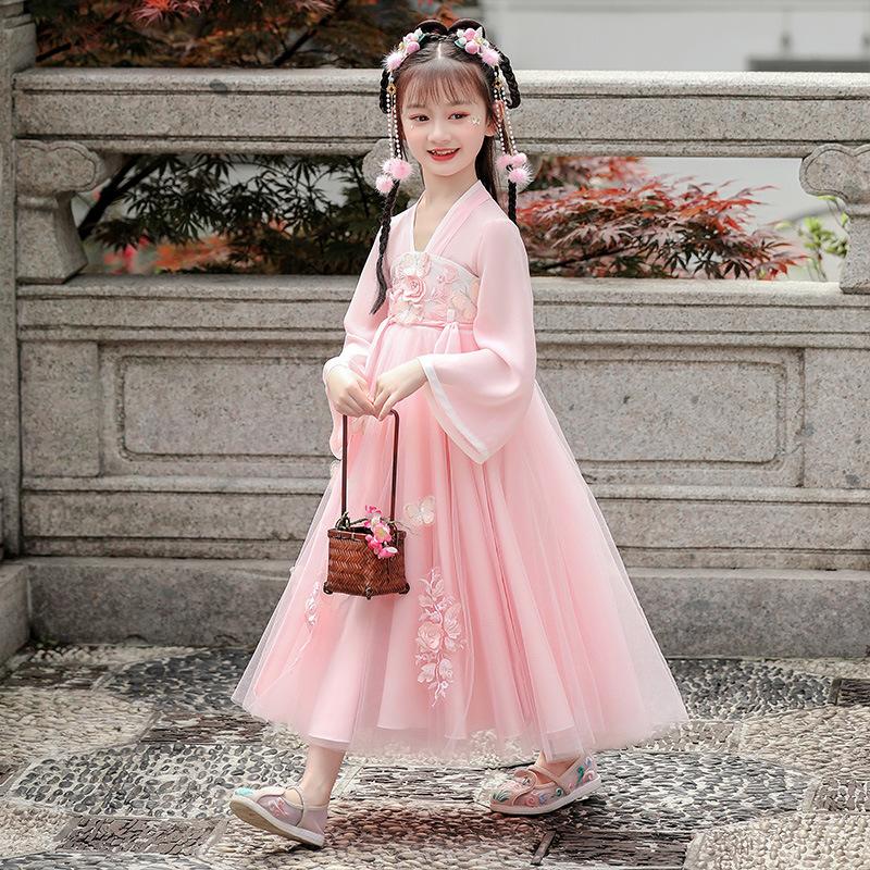 Girl Hanfu Ancient Costume Children Chinese Style Little Girl Dress Tang Dress Princess Skirt National Costume Children