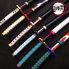 25cm Metal Demon Slayer Katana Kimetsu No Yaiba Steel Tanjirou Sword Real Size Japanese Katana Samurai Sabre Kid Toy Ainme Gift