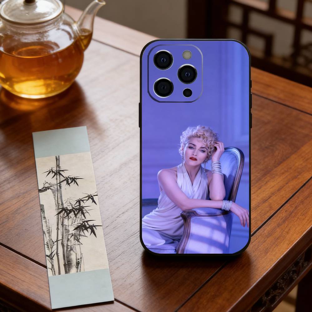 Singer M-Madonna Phone Case For iPhone 17, 16,15,14,13,12,11 Plus,Pro Max, Others Soft Black Cover iPhone12PROMAX