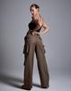 Kulsiseu Cs Cargo Wide Jeans-057 (Brown)