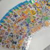 12Sheets Cute Anime Pokemon Stickers Kawaii 3D Pikachu Decals Kids Toys Cartoon Bubble Paste Thicken The Reward Sticker Gifts