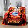 Bayern Munich Fan Gear Personalized Text Blanket Gift Customizable Blanket Warmthful Decor Throw For Office Picnics Chair Bedding All-Season Use