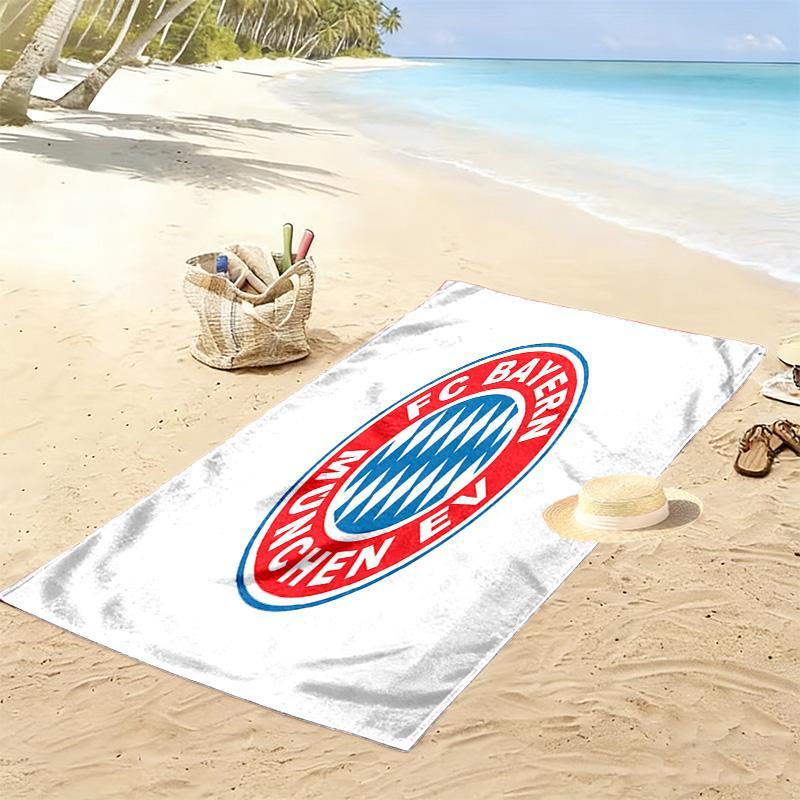 FC Bayern Munich: Symbol Excellence beach towel Outdoor camping beach seaside swim Absorbent bath towel Travel and vacation towels beach Comfort