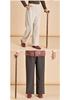 Chic Grandma Plus Size Woolen Pants, Fleece-Lined for Autumn/Winter 