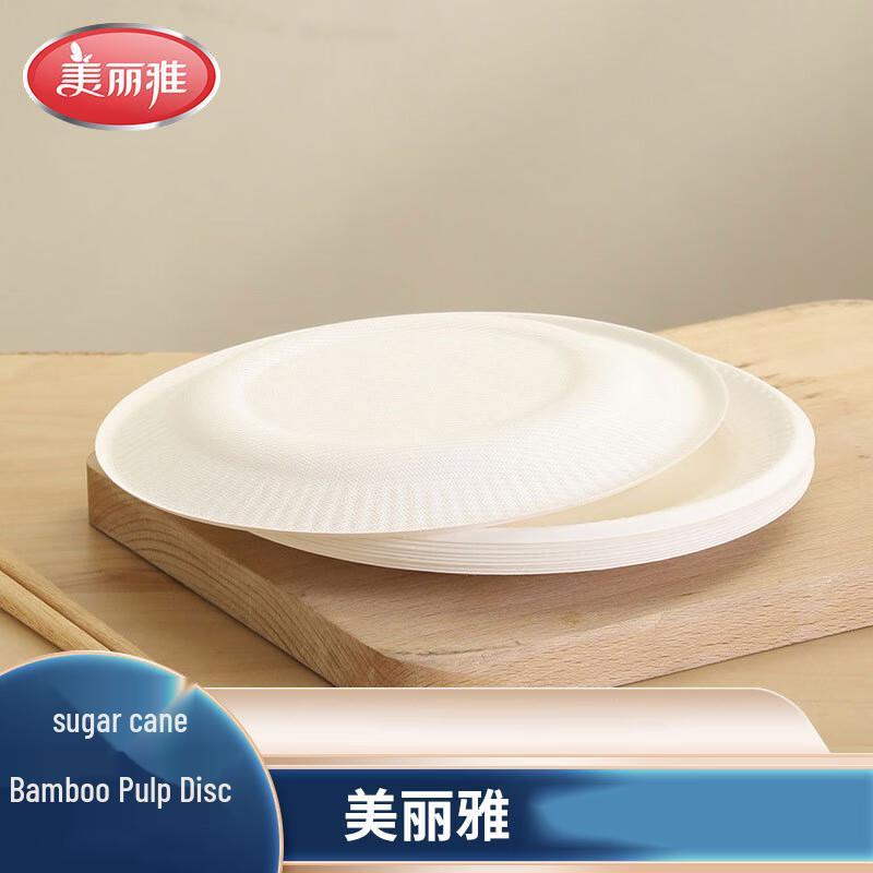 Disposable Sugarcane Bamboo Pulp Paper Plates