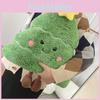 Smiling Soft Christmas Tree Plush Cushion With Pp Cotton For Cozy Decor Home
