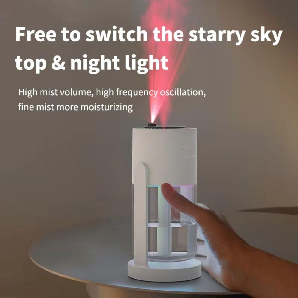 Comforting Starry Sky Projection Humidifier Fine Mist Mini Aromatherapy Machine Office