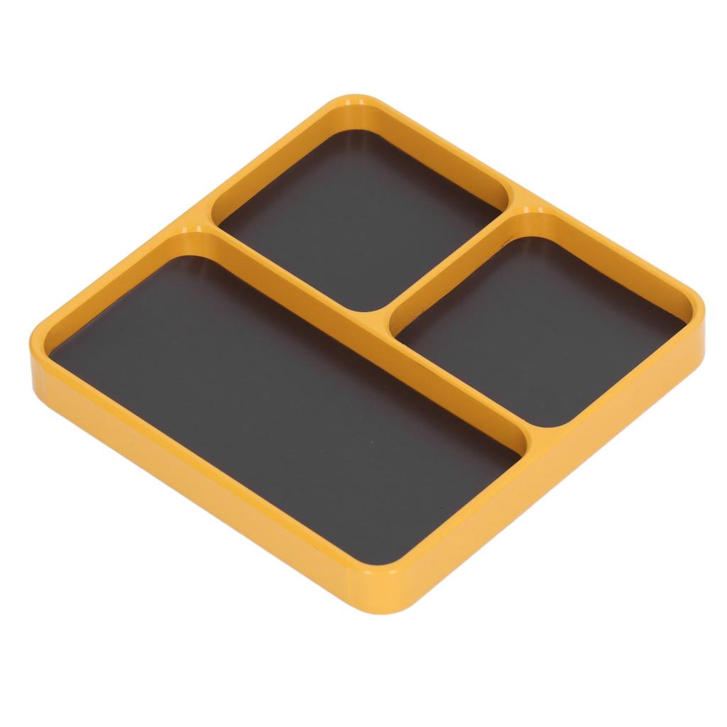 Magnetic Tray Heat Resistant 13.8x11x2cm Aluminum Alloy Easy Cleaning Screws Holder Tool for DIY