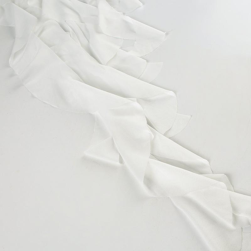 European and American Ruffled Irregular Mesh Multi-layer Low Waist Sexy Short Skirt for Women