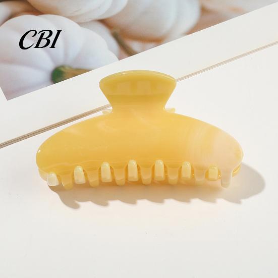 Scratch-resistant Hair Clip Back Head Claw, Macaron Color Shower Clip, Smooth Surface Large Damage-free Anti-Slip Teeth Accessory for Buns Commuting