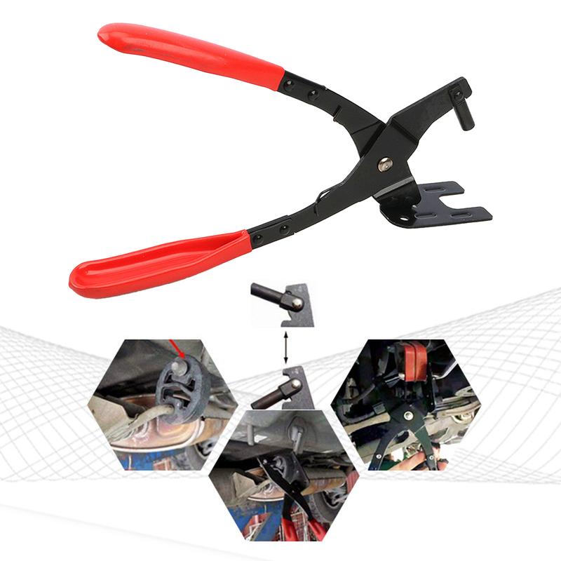 

Car Exhaust Hanger Removal Pliers Red Hand Tools Muffler Hanger Removal Tool Exhaust Grommet Pulling Pliers Anti Slip Handle