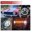 7" Inch H4 LED Motorcycle Headlight H4 Lamp for BMW R1200 R Nine T 2014-2016 Motorcycles Harley Softail Touring