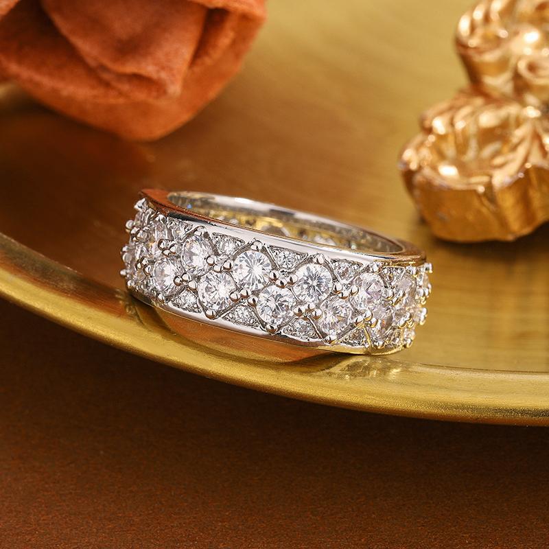 Luxury 925 Sterling Silver Ring - Full CZ Diamond, Sparkling High-End Jewelry | Ideal Gift for Women | Hot Sale 2026