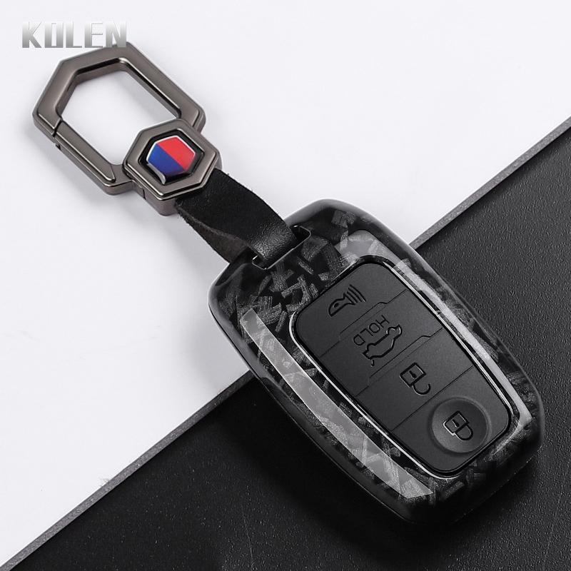 Abs Carbon Fiber Style Car Key Case Cover For Kia Sportage Cerato Optima K2 K3 K4 K5 Rio Picanto Soul Sorento Sedona Protector