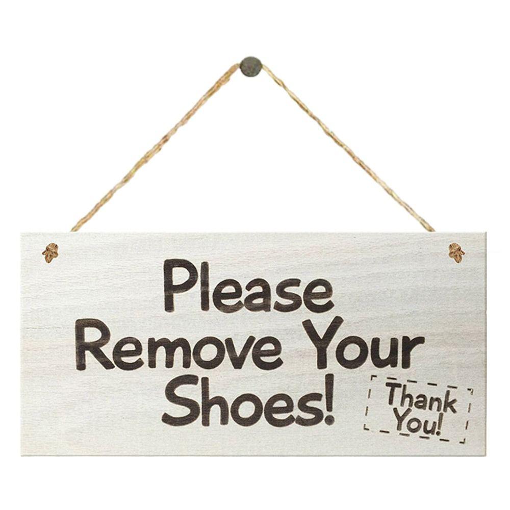 

Please Remove Your Shoes Door Sign Wood Door Plate New Design Door Hanger Office