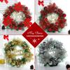 250mm Round Garland H-anging Ornament Wreath Decoration Christmas Decor Xmas Tree Ornaments