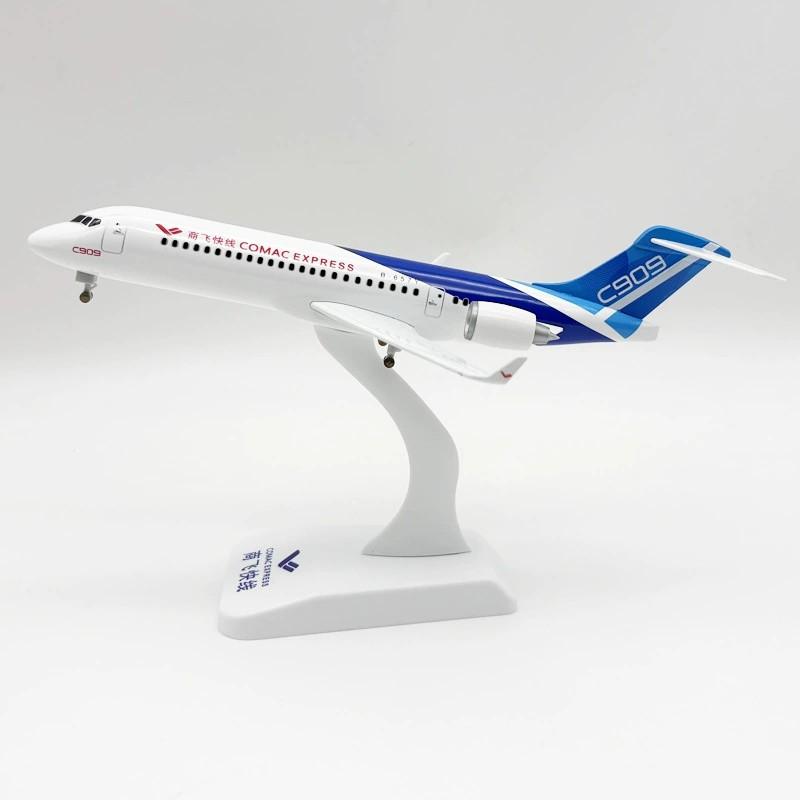 ARJ-21 Model Blue Plane 24cm C909 Airways Scale Aircraft Diecast Metal Alloy With Airplane Base Home Ornaments