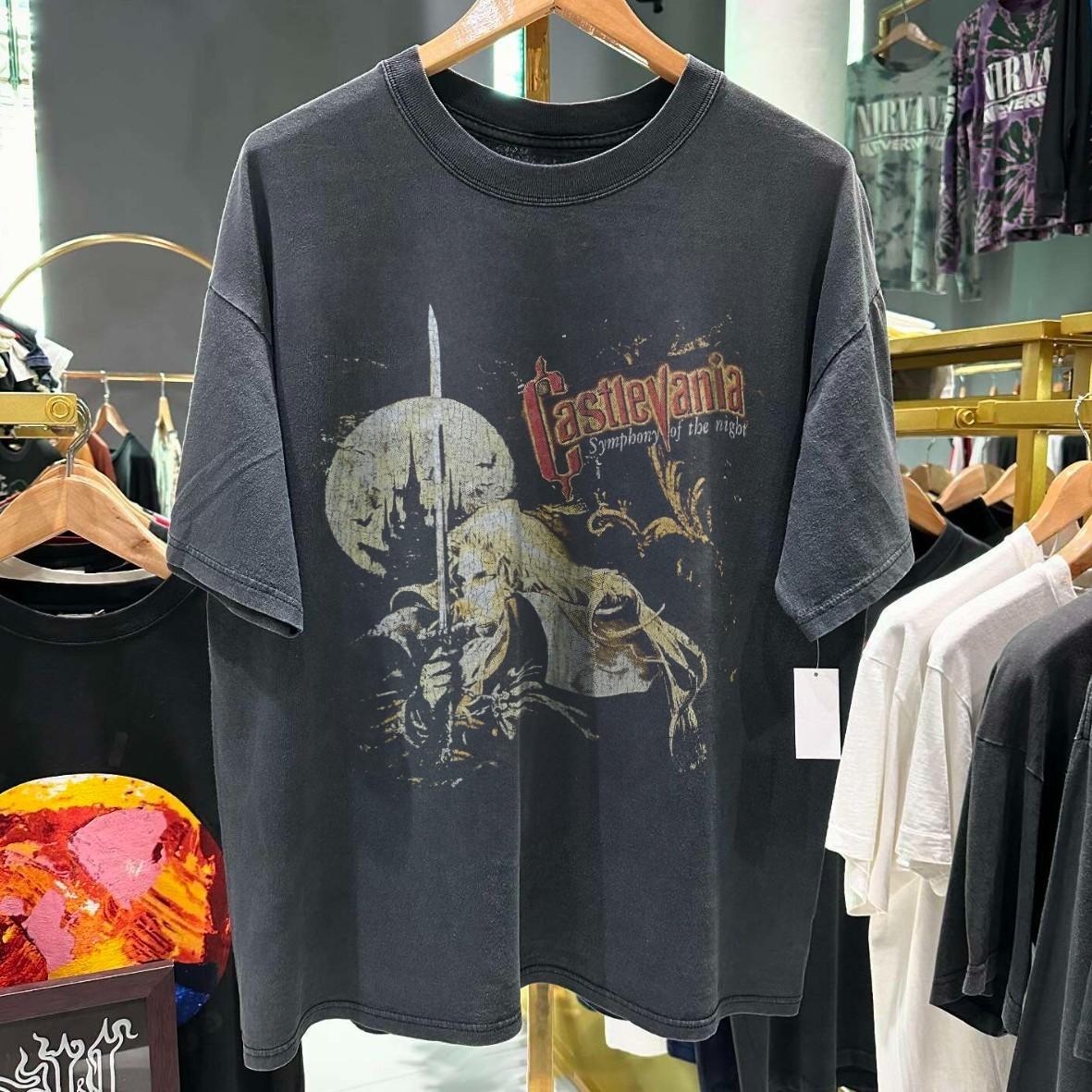 1997 Castlevania Sotn Washed T-Shirt Black XL L