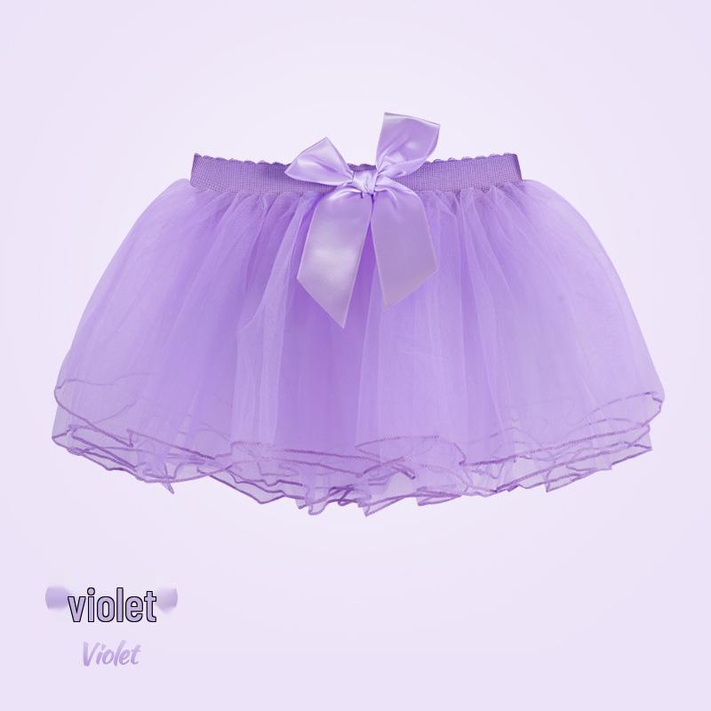 Dziecięcy Tuba Baletowa Księżniczki - Elastyczna Siateczkowa Puszysta Spódniczka na Występy i Trening