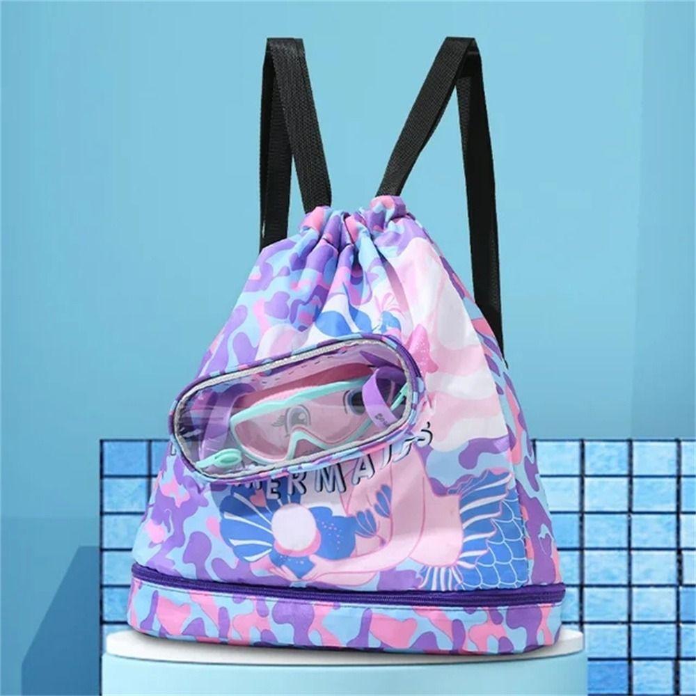 Dry Wet Separation Children's Swimming Bag Waterproof Swimm Storage Bag Kids Beach Bag  Boys Girls