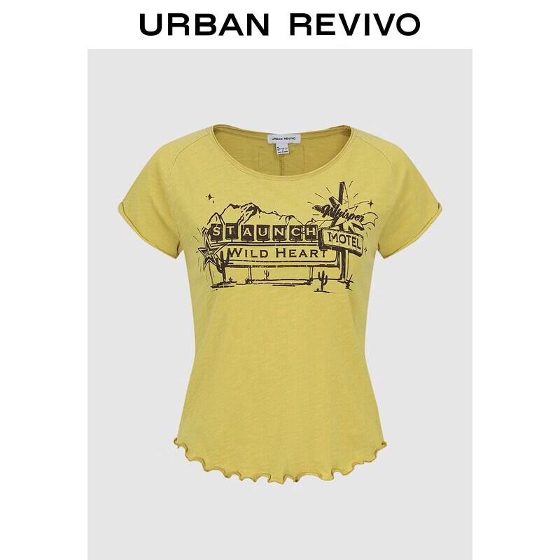 UR 2026 Spring Women s Fun Print T-shirt XS