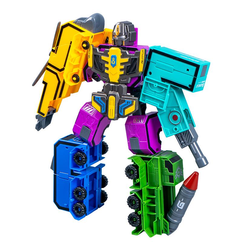 Number Transforming Robot Toy Set for Kids: 0-9 Educational Assembly for Elementary Students