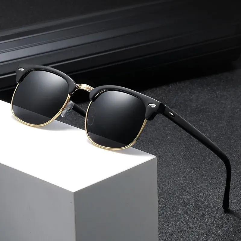 Classic UV Protection Summer Sunglasses for Men Oval Frame Driving Eyewear for Women