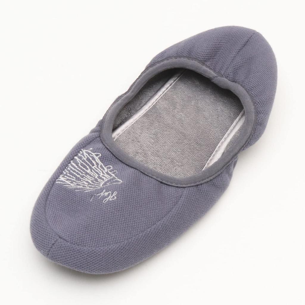 Lisa Larson Hedgehog Mobile Slippers Cute Lisa Larson Room Shoes [LISA LARSON] [Nordic Women's Hedgehog] (Blue)