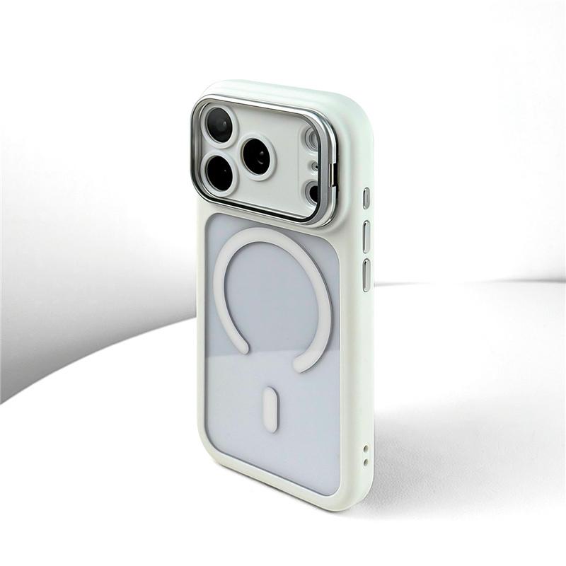 

Camera Lens Protector Flip Holder Clear Magnetic Case For iPhone 17Pro 16Pro 17Pro max For Magsafe Wireless Charger Cover For iPhone 17Pro Max