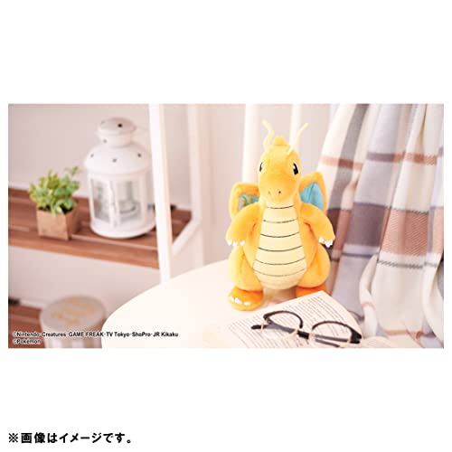 Takara Tomy Arts Pokemon Du hast entschieden Plüschtier Dragonite ca. 27 cm groß.