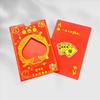 Golden Playing Cards Phone Sticker: Straight Flush, Gold Sticker, Red Envelope, Perfect for Promotions and Gifts