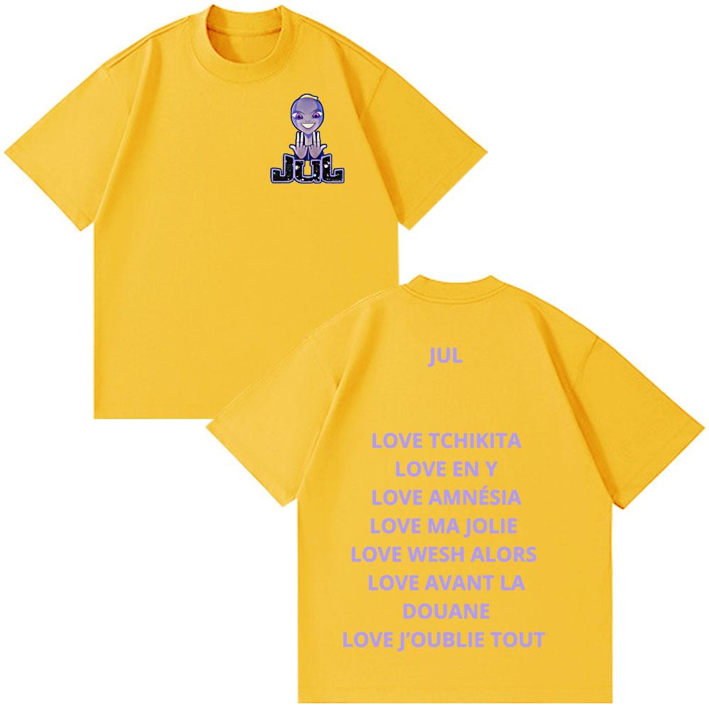 Rapper Jul Print Tshirt Unisexs Unisex Fashion Hiphop Tshirt Casual 100 Cotton Highquality Shortsleeved Y2k Clothes Tshirt