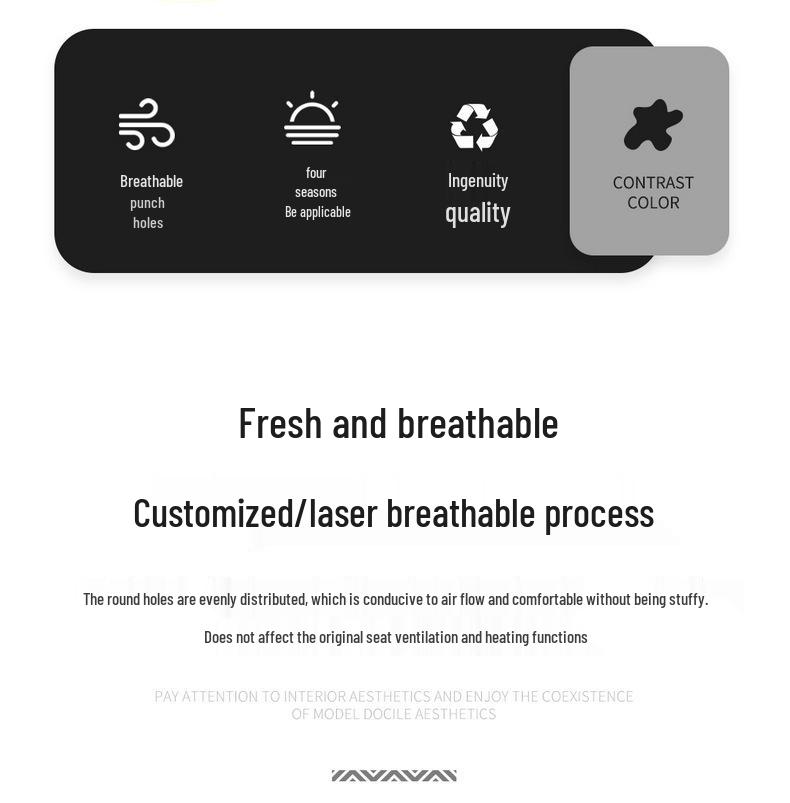 Universal Leather Car Seat Cover: Full Wrap, All-Season, Five-Seat Compatible