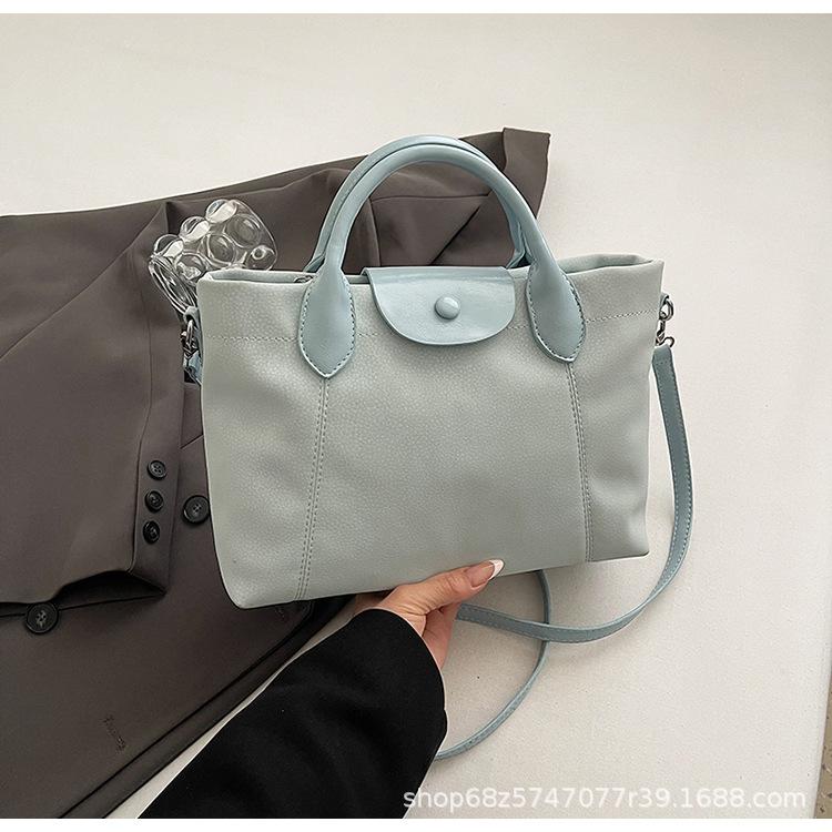 

Portable bucket bag, women s mailman bag, commuter to work, suede tote bag, shoulder messenger bag. синий