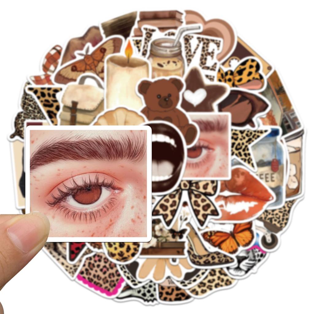 50 Sheets of Sexy Girl Stickers for Waterproof Creative Graffiti Water Cup, Mobile Phone Skateboard Decoration Stickers