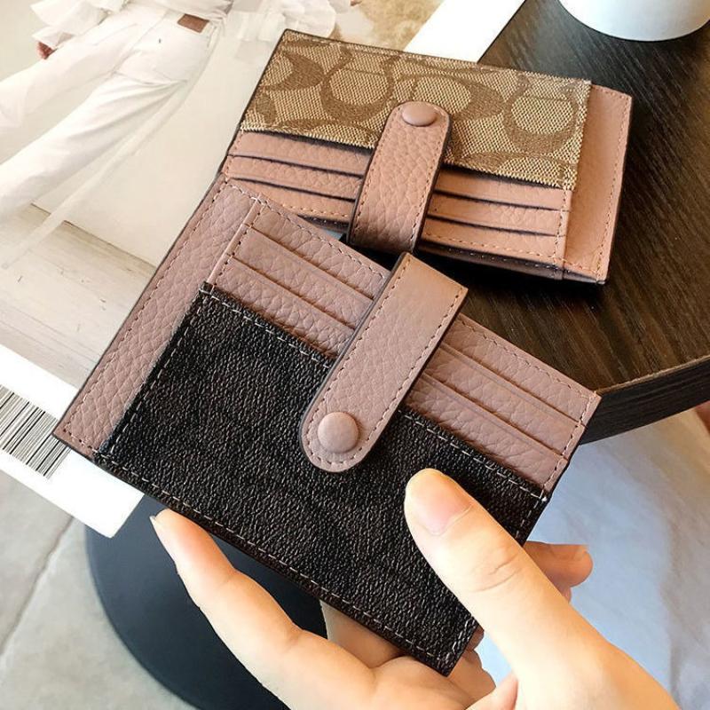 New in Women Short Small Wallets Fold Card Holder ID Bag Coin Purse Ladies Wallets Anti-degaussing Driver's License Card Holder