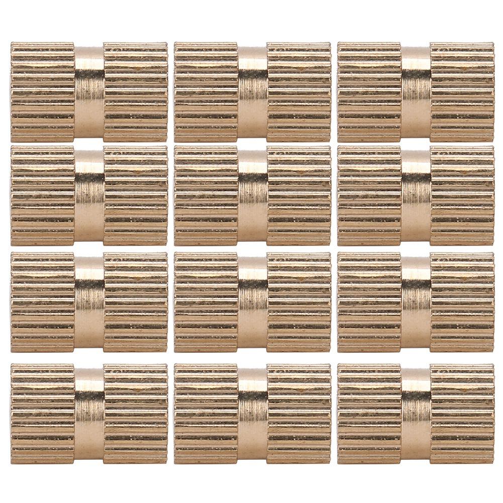100pcs Professional Knurled Copper Nut Insert Nut Hand Craft Accessory M4 X 10 X 6