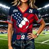 Women's Fashion Casual Letter Print Short Sleeve T-Shirt Top
