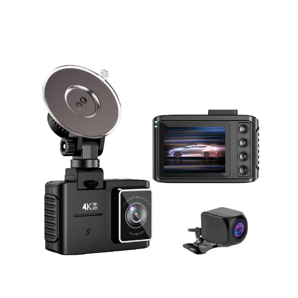 

Двойной объектив GPS WiFi UHD 4K 2-дюймовый IPS автомобильный видеорегистратор Dashcam Автомобильная камера Передняя задняя камера супер ночного видения Циклическая запись Аксессуары для автомобиля NONE