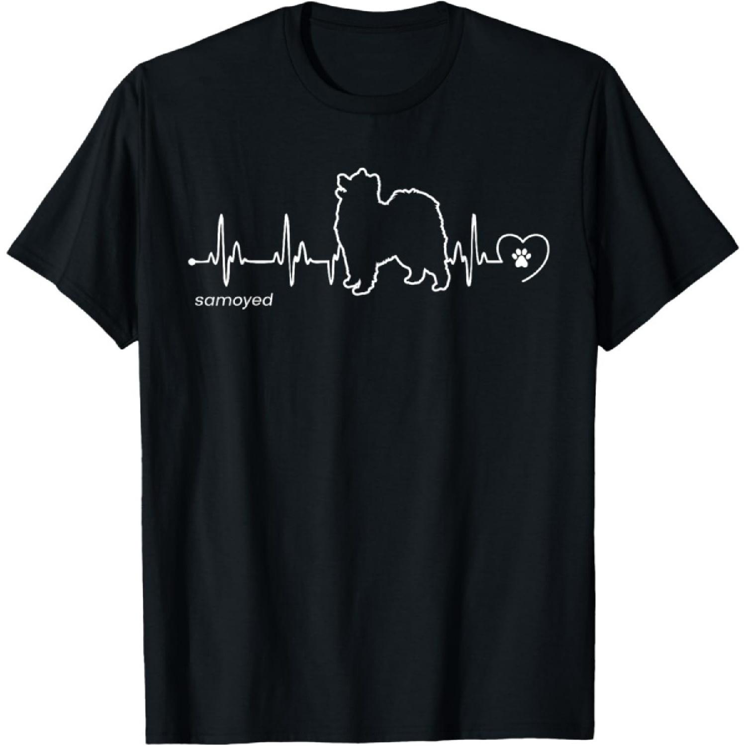 Samoyed Heartbeat - Samoyed T-Shirt XXXXXL