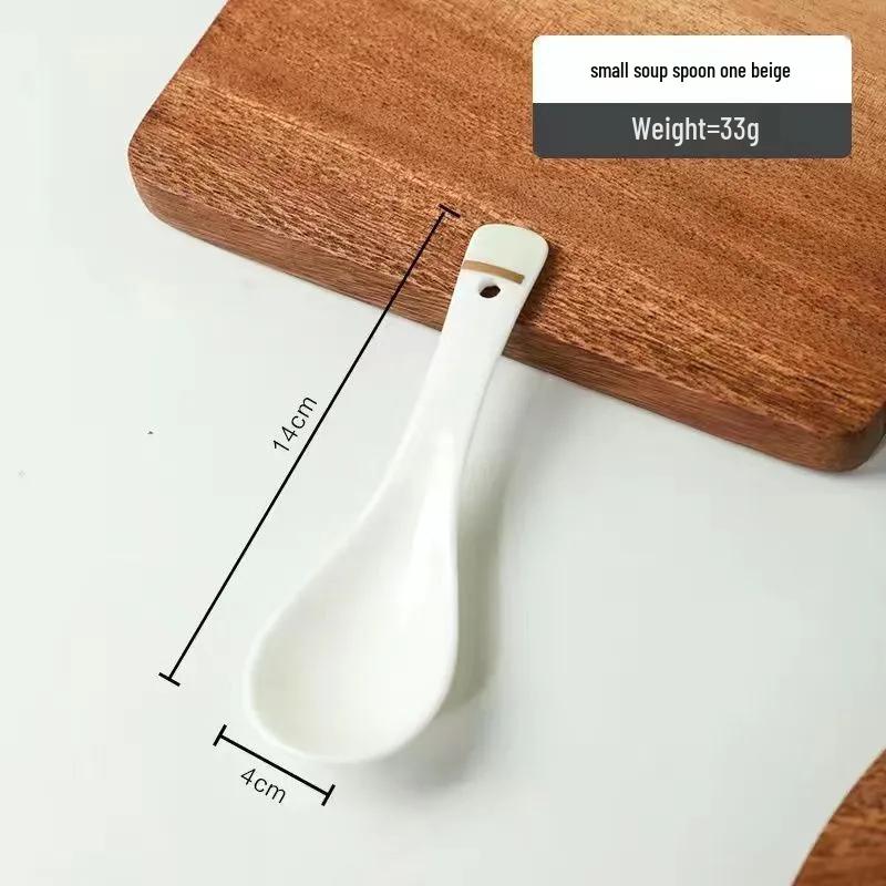 Керамическая суповая/рисовая ложка с длинной ручкой