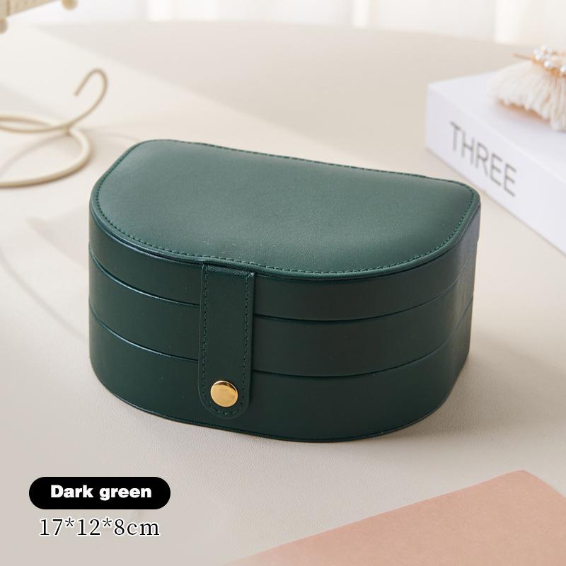 New Multi-layered Jewelry Box Travel Portable Ring Earrings Earrings Jewelry Storage Box Exquisite Jewelry Storage Box