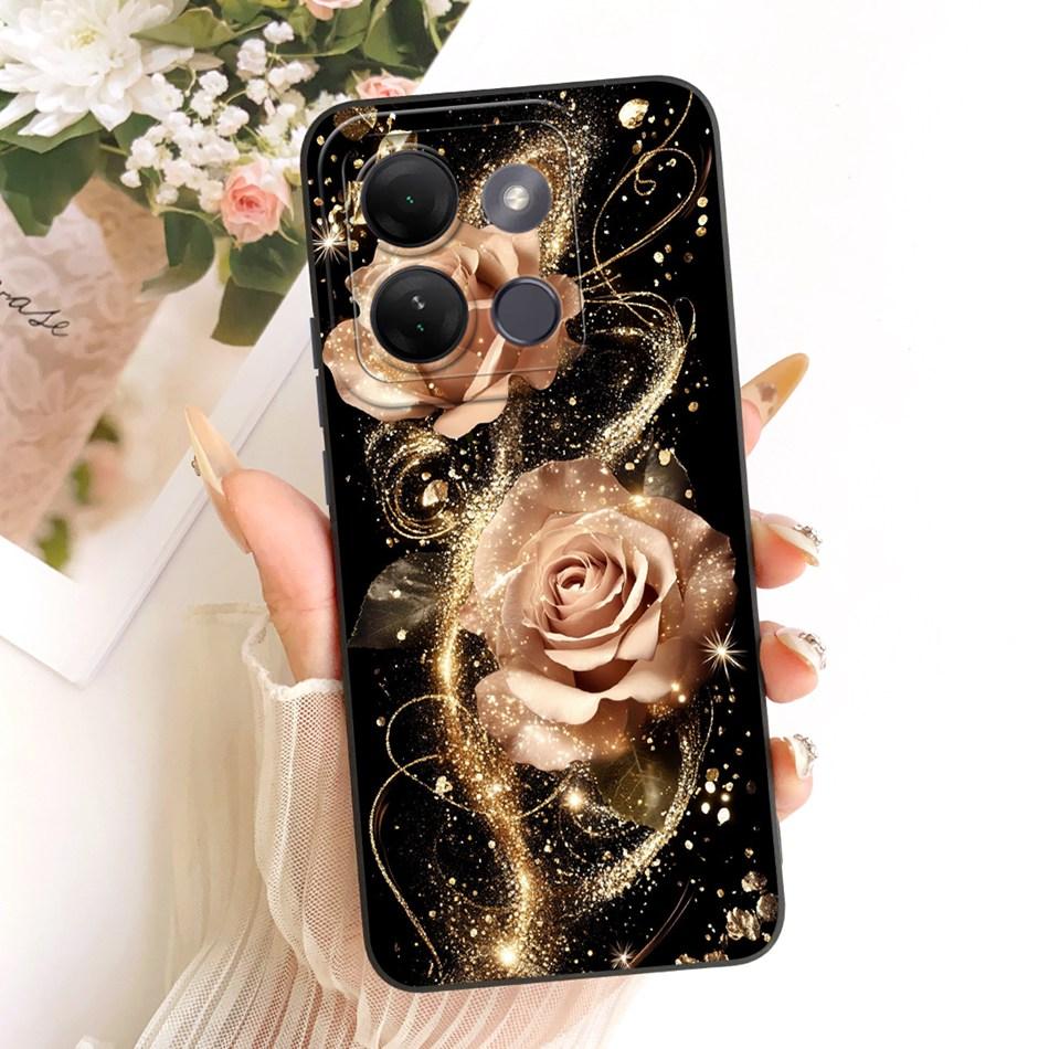 For Infinix Smart 7 HD / Smart7 Plus Cute Cat Flower Cartoon Phone Case For Infinix Smart 7HD 7Plus Soft Silicone Covers Bumpers