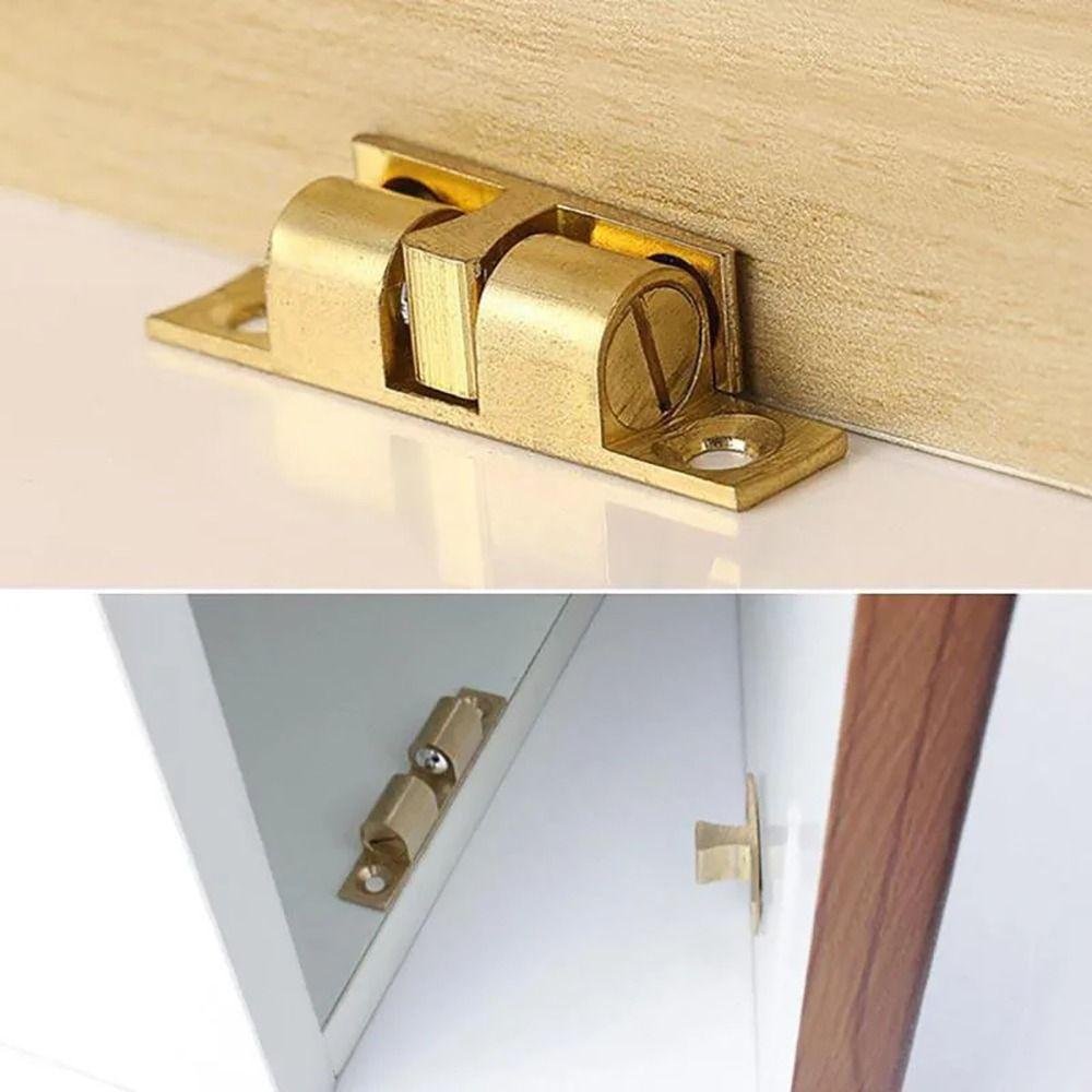 1Pcs Double Spring Steel Ball Door Bumper Door Catch  for Furniture Cupboard Cabinet Door